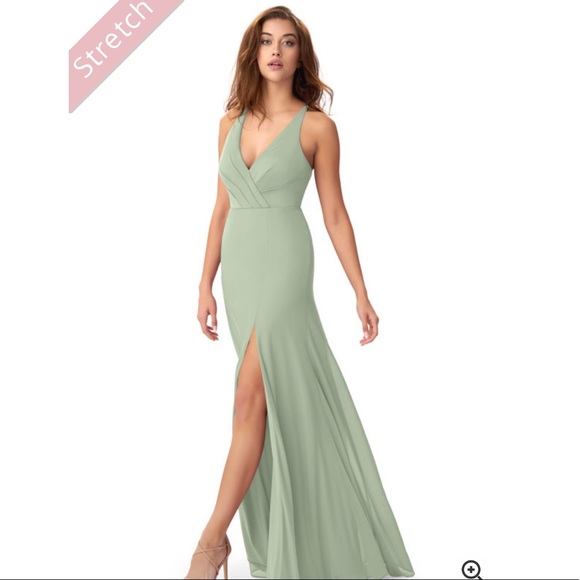 Azazie Dresses Azazie Skye Bridesmaid Dress In Sage Green Poshmark